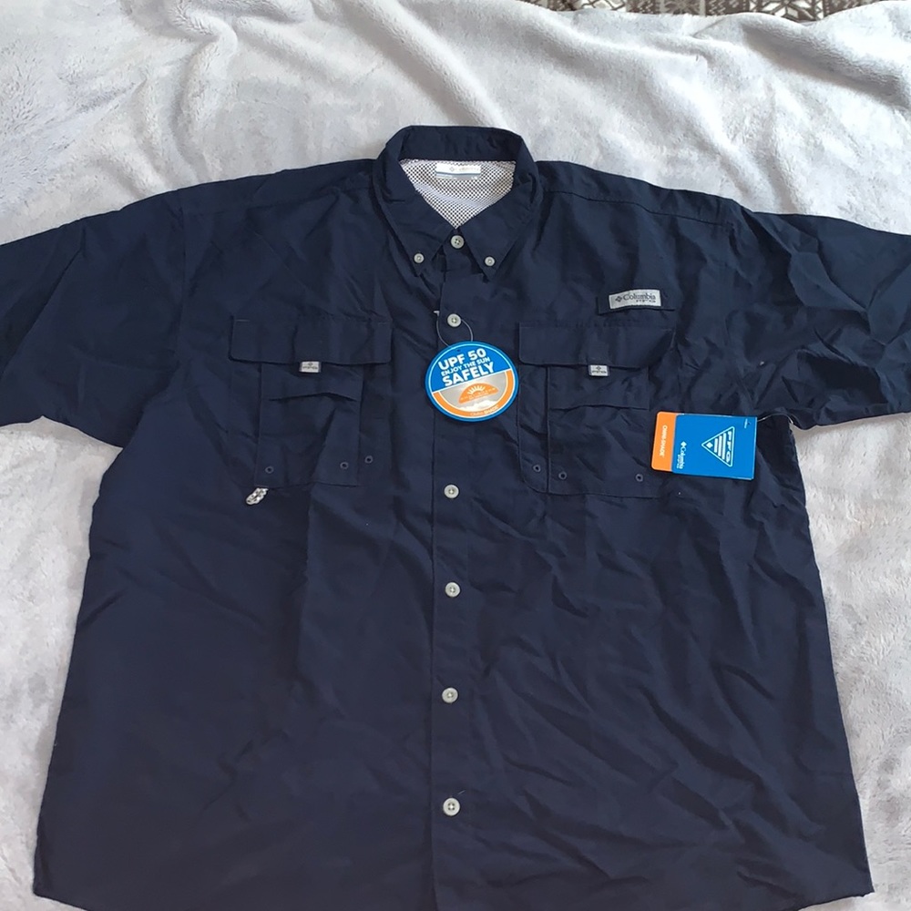 NWT Columbia Omni Shade Fishing Shirt
